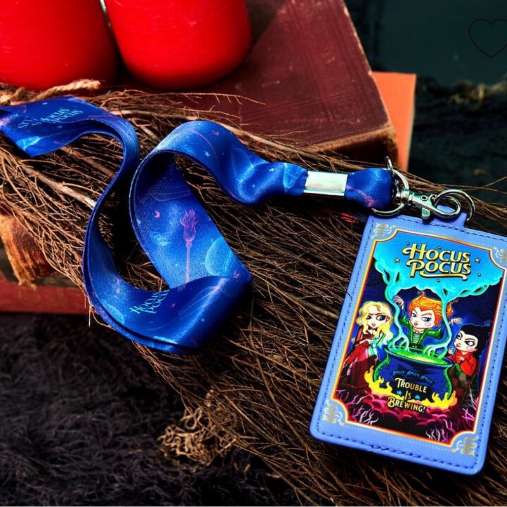 Loungefly Hocus Pocus Sanderson Sisters Lanyard with Card Holder NWT
